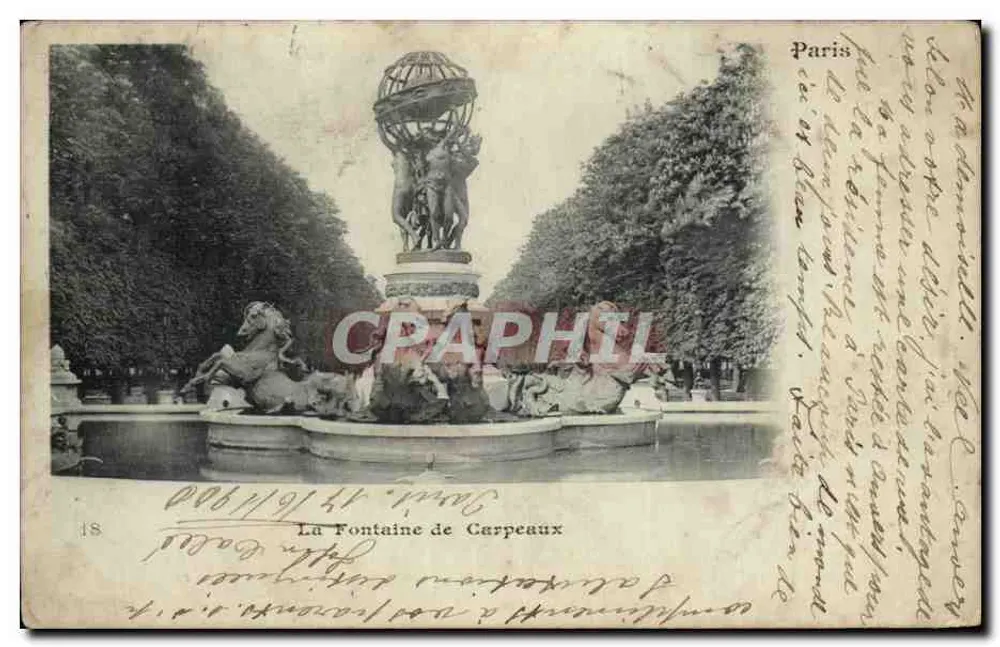 A Fonte de Carpeaux — Paris — editor desconhecido, n° 18 - Frente