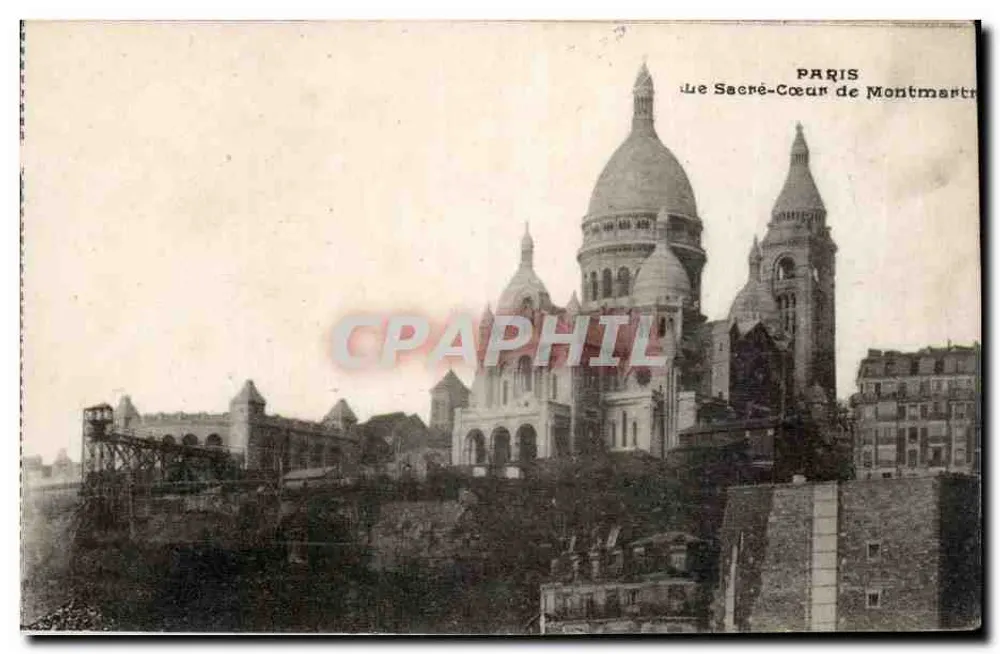 Paris — A Vista do Sacré-Cœur de Montmartre — Editor: W.P.L. Eda Vershilla - Frente