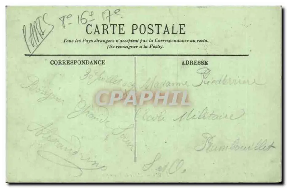 PARIS — O Arco do Triunfo — LL. n°8 - Verso
