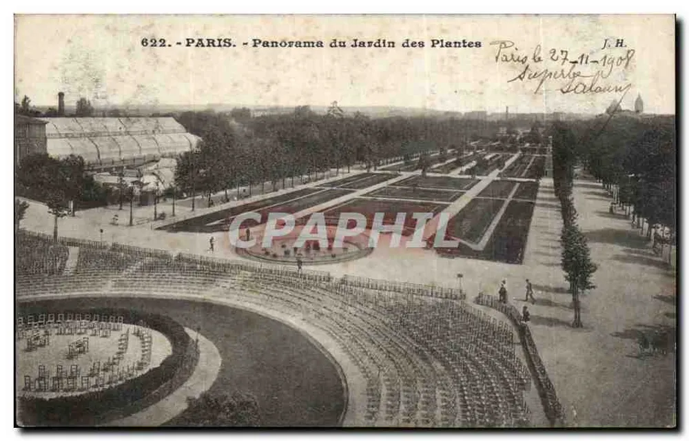 Paris - Panorama des Jardin des Plantes — Verlag J.H. n°622 - Vorderseite