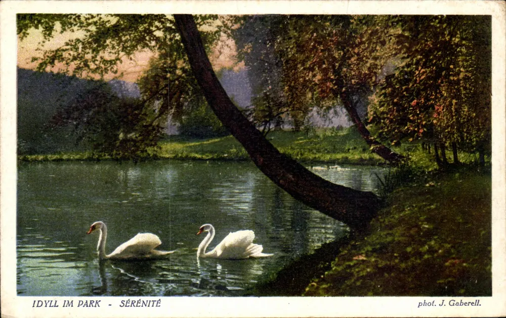 Idyll im Park - Ruhe — phot. J. Gaberell - Vorderseite