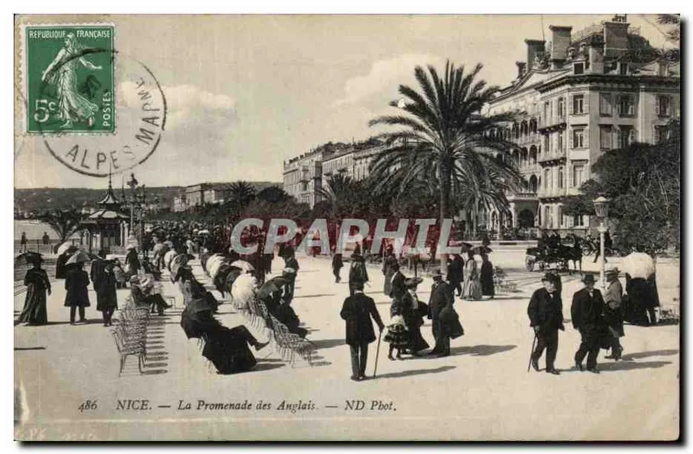 Nice — A Promenade dos Ingleses — ND Phot. - Frente