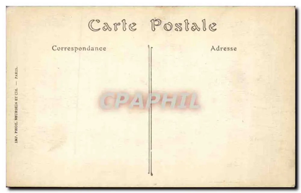 Le Haye-du-Puits — Grabmal des Barons Arthur de Magneville — Impr. Phot. Neurdein et Cie, Paris - Rückseite