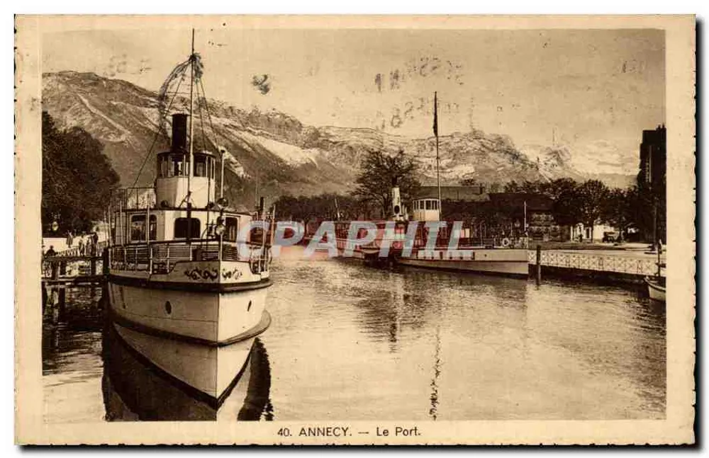 Annecy — Le Port — Editor: Paudel, 6, rue Servient, Lyon — n° 40 - Frente