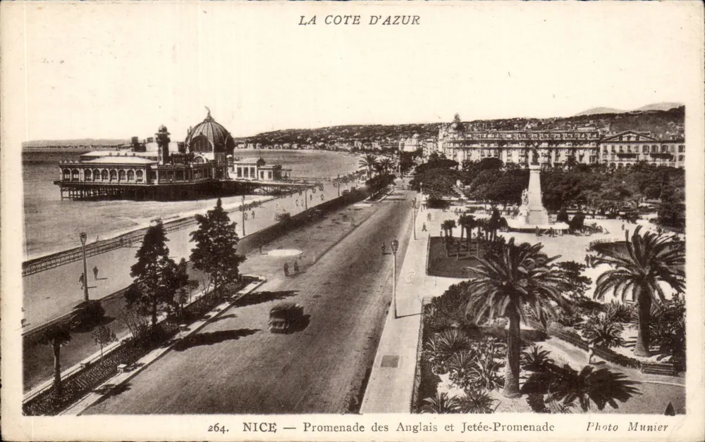 Nice — Promenade des Anglais et Jetée-Promenade — Photo Munier, n°264 - Vorderseite