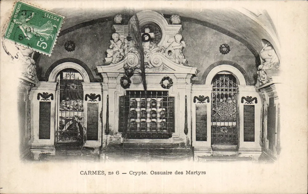Carmes, n° 6 — Cripta. Ossuário dos Mártires - Frente