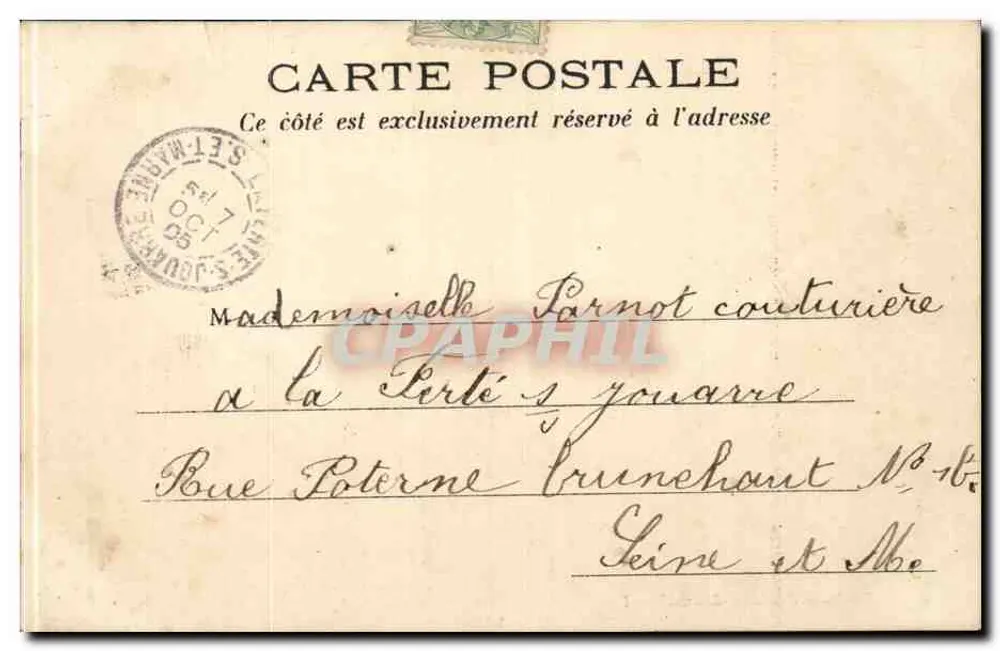 Paris — Fonte Saint-Michel — editor não identificado - Verso
