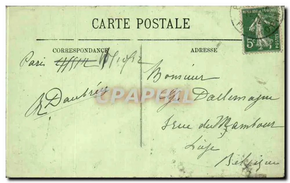 Paris — Notre-Dame — Porta lateral — LL - Verso