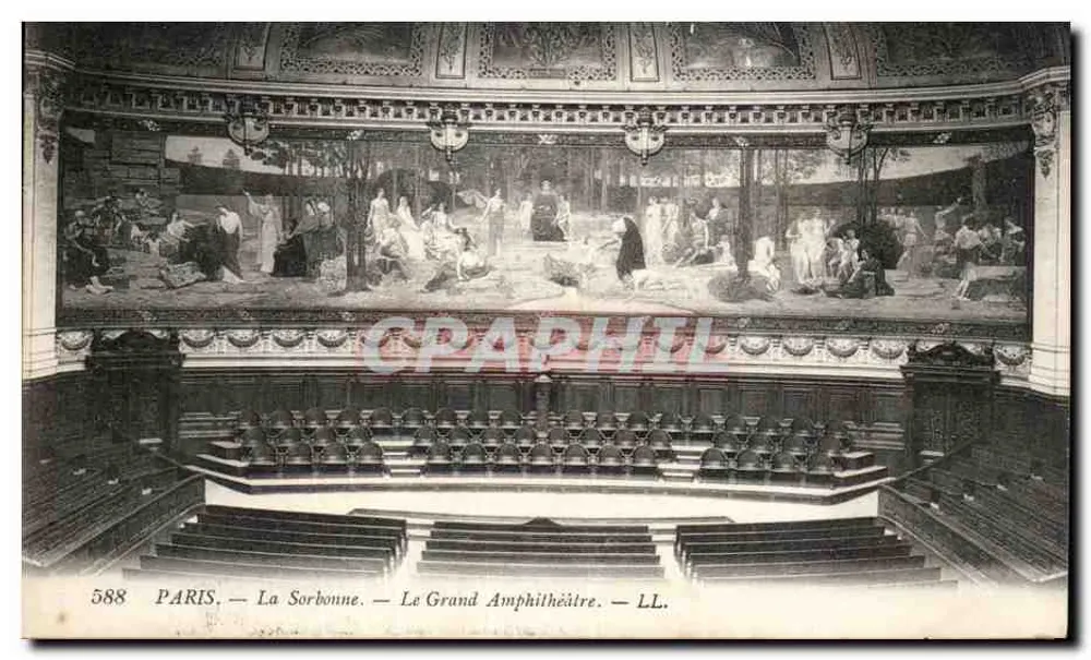 Paris — La Sorbonne — Der Große Amphitheater — LL. — Nr. 588 - Vorderseite