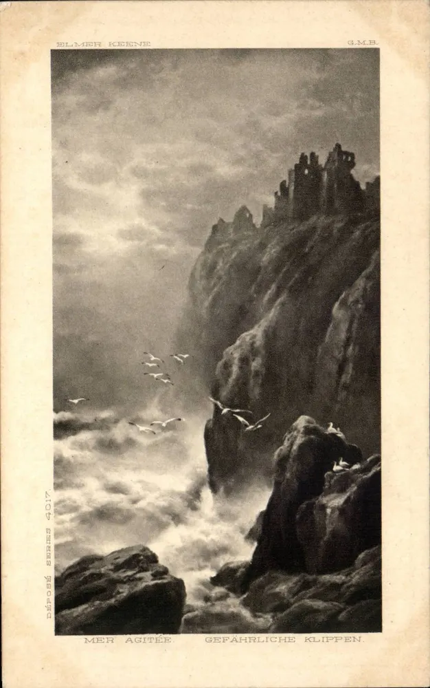Mar agitado — Géants rocheux — Elmer Keene, G.M.B. (série 4017) - Frente
