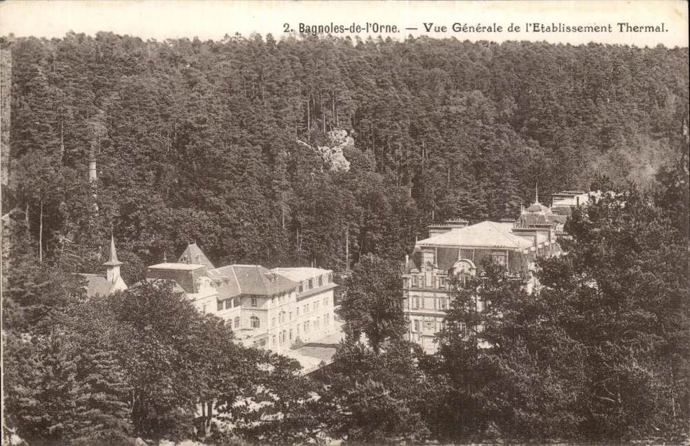 Bagnoles-de-l'Orne — Allgemeiner Blick auf das Thermalbad — Verlag Dupuy - Vorderseite