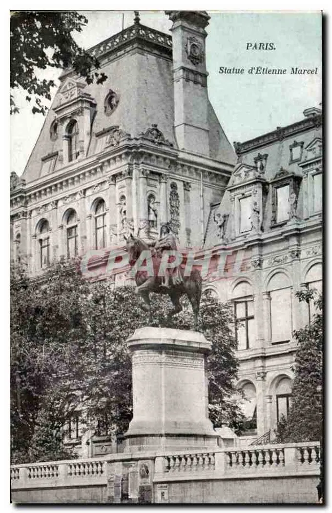 Estatua de Étienne Marcel — Paris — editor desconhecido - Frente