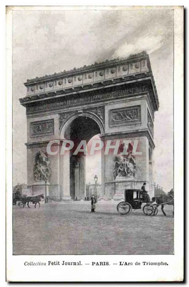 Paris — O Arco do Triunfo — Coleção Petit Journal - Frente