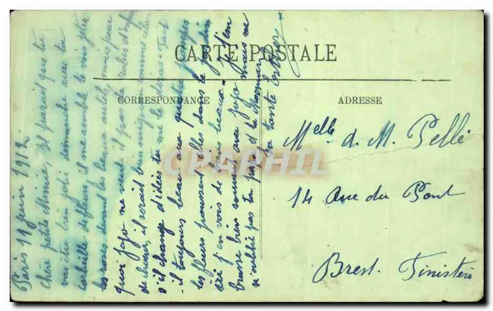 Paris (5. Bezirk) — La Rue Soufflot und der Panthéon — LL. - Rückseite