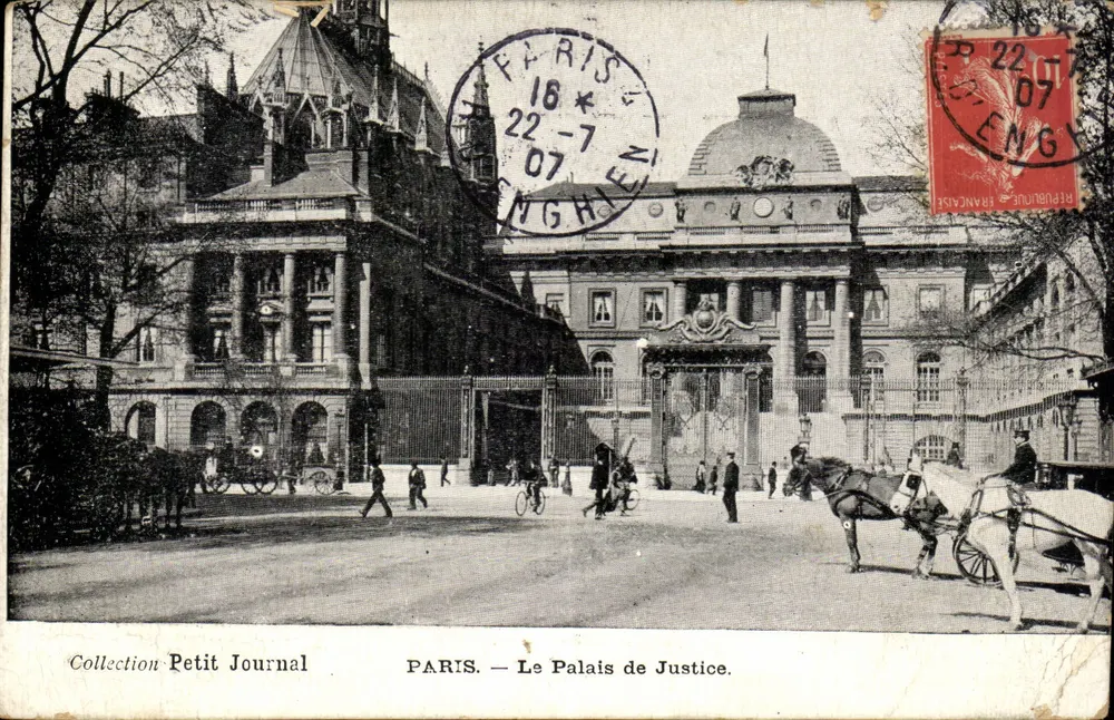 PARIS — O Palácio de Justiça — Coleção Petit Journal - Frente