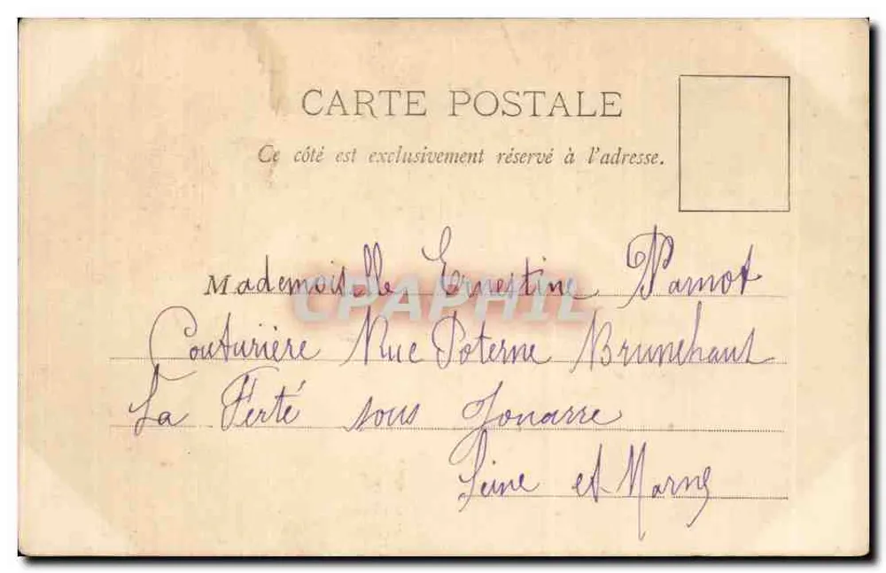 Paris - O Carrousel - Estátua de Gambetta — A. Tauldo, Paris - Verso