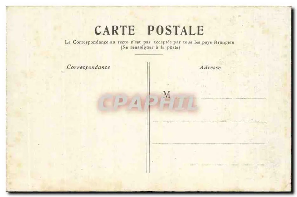 Paris — A Torre Eiffel — Carta postal - Verso