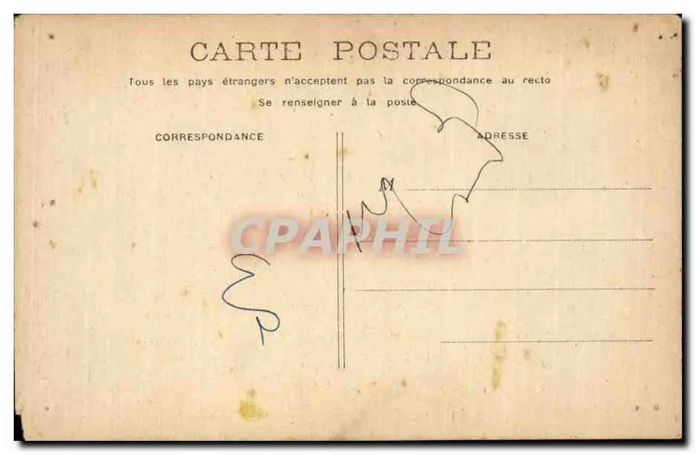 Pobres Bretões! — Série de 4 cartas — Editor não visível - Verso