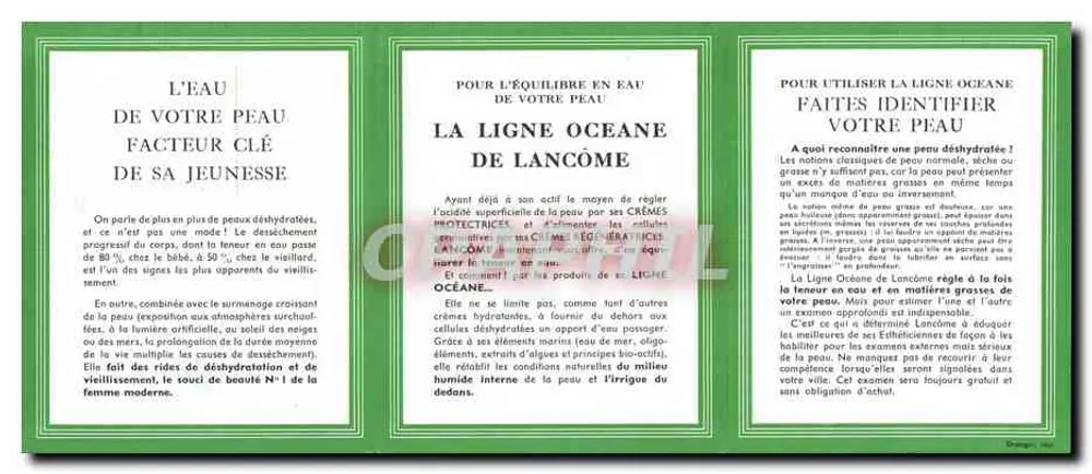 La Ligne Océane de Lancôme — reclame voor cosmetica - Achterkant