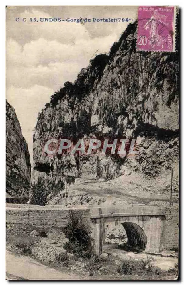 Gorge do Portalet (794) — Urdos — editor C.C. 25 - Frente