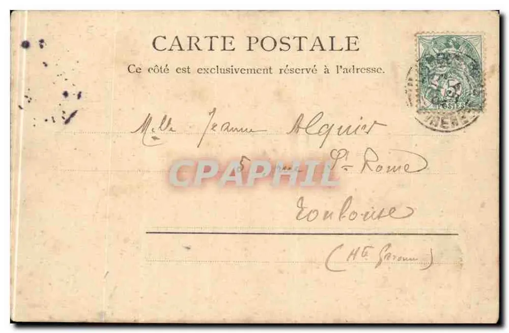 Le Allées-Marines — Bayonne — R.&J.D. 10583 eina - Verso