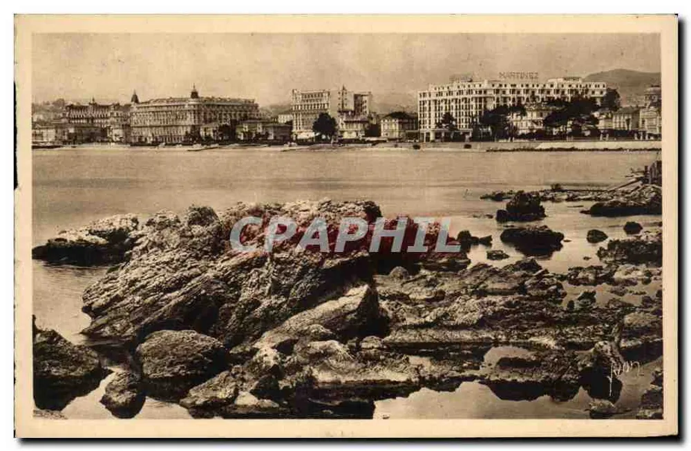 Cannes — Hotels vom Palm Beach Casino aus gesehen — Éditions d'Art Maritimes, Serie 369 - Vorderseite