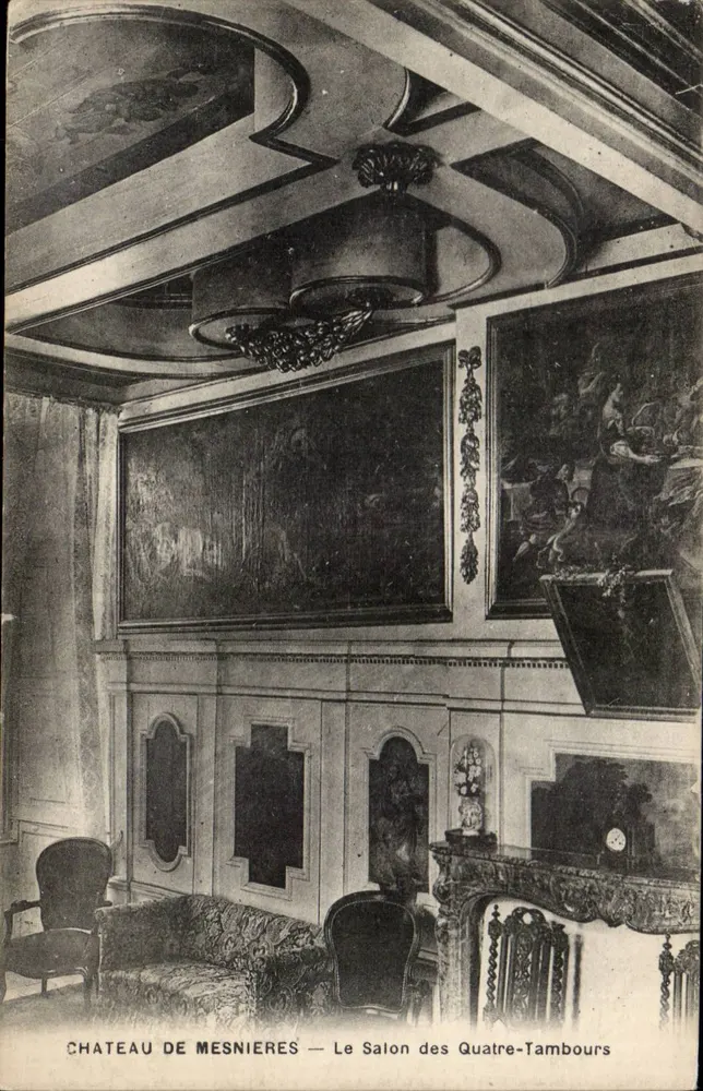 Schloss Mesnières — Der Salon des Quatre-Tambours - Vorderseite
