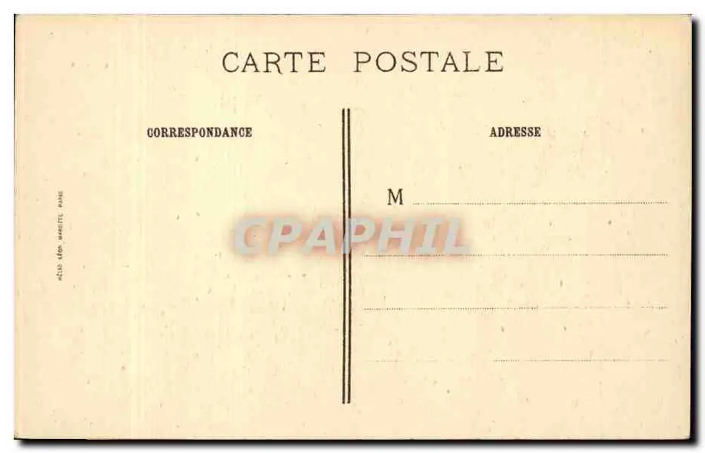 Der Umzug — Paris — J.-E. Bulloz, Verlag - Rückseite