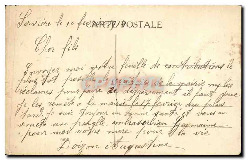 Pittoreske Creuse — Die Ufer des Thaurion zwischen Vallière und Royère — FM, n°1027 - Rückseite