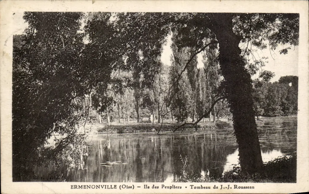 Ermenonville (Oise) — Insel der Poplars — Grab von J.-J. Rousseau - Vorderseite