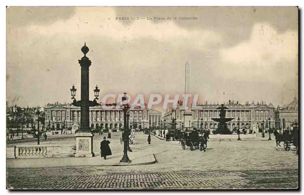 Paris — A Praça da Concórdia — CRAPHIL - Frente