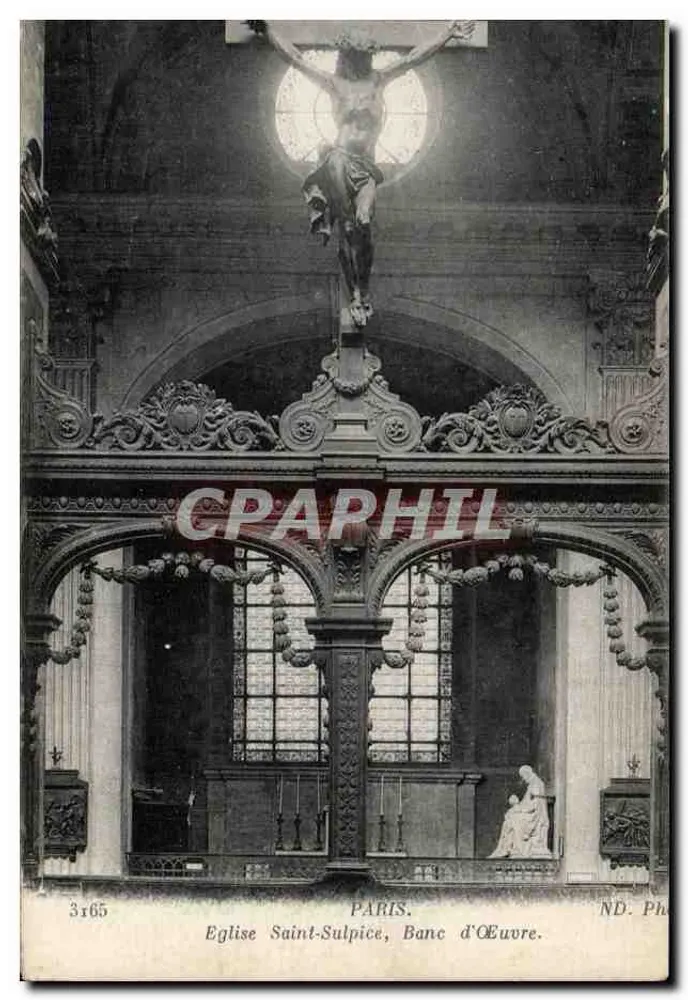 Kerk van Saint-Sulpice, Banco d'Œuvre — Parijs — ND. Fot. Nicterlein et Cie - Voorkant