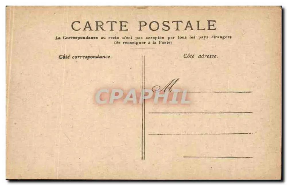 Paris — A Prefeitura — editor não identificado - Verso