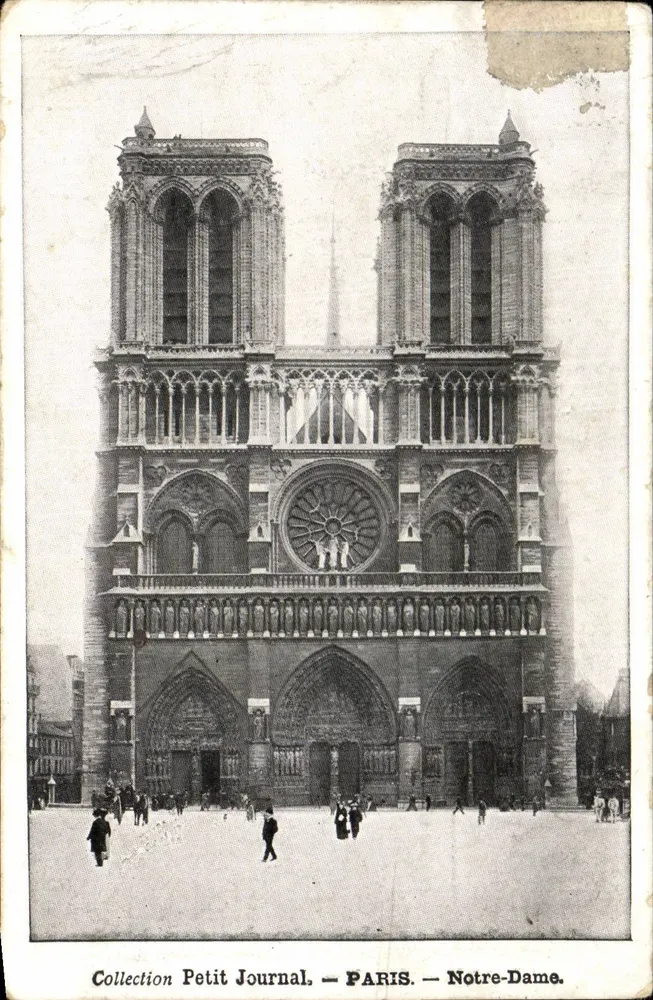 Catedral de Notre-Dame de Paris — Coleção Petit Journal — número de série não visível - Frente