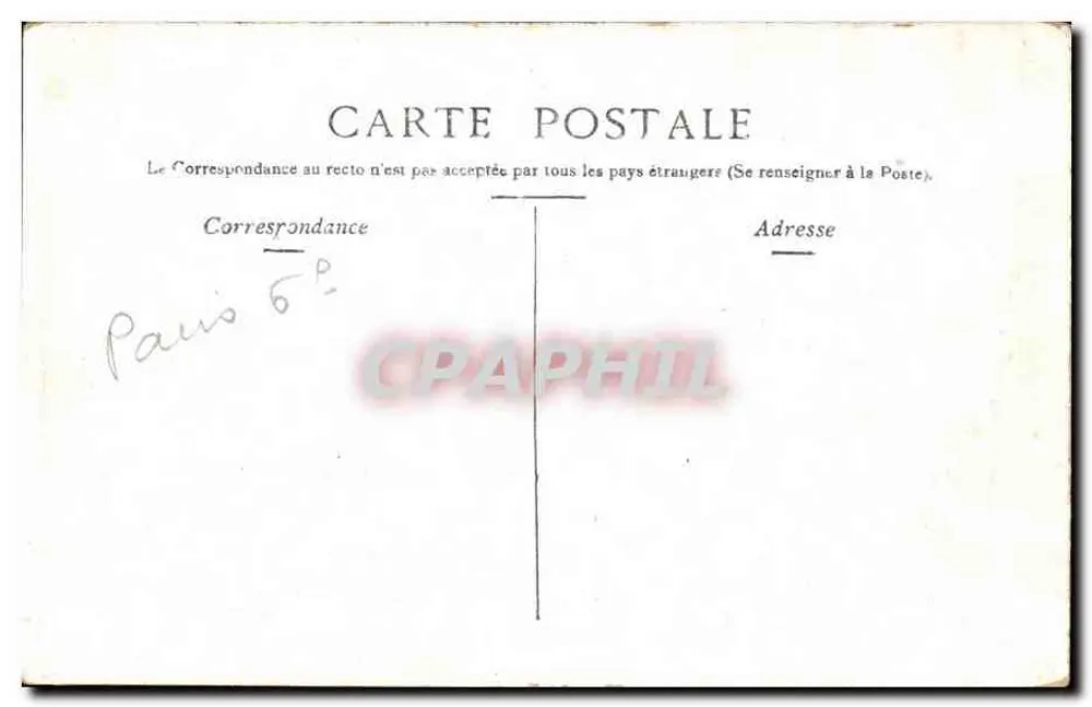 Paris - Der Senat und der Luxembourg-Park — Staerck, Paris - Rückseite