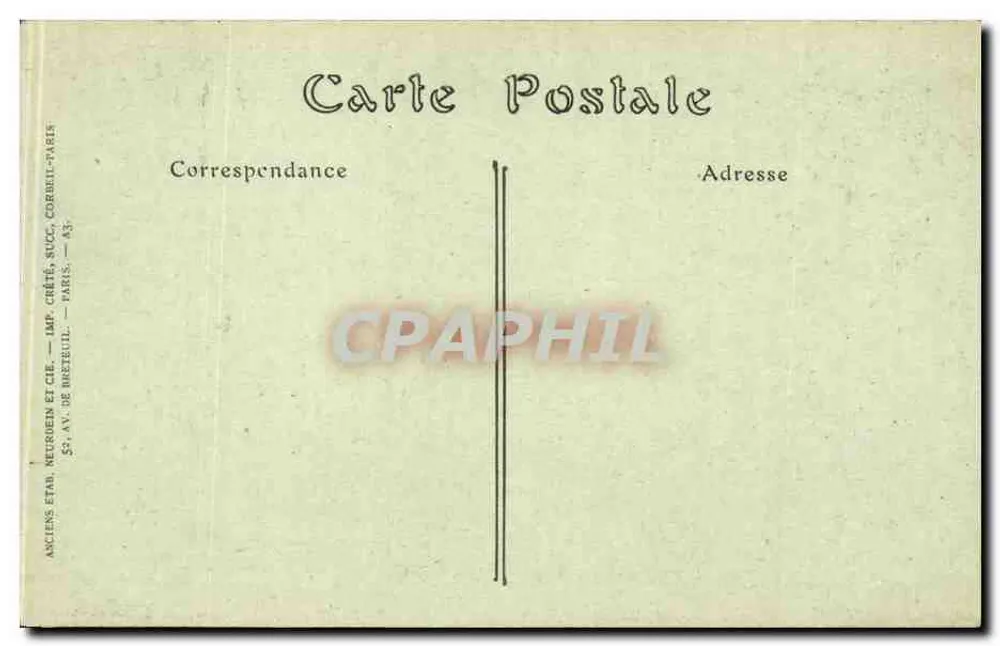 Paris — Die Medici-Fontäne (Luxemburggarten) — ND - Rückseite