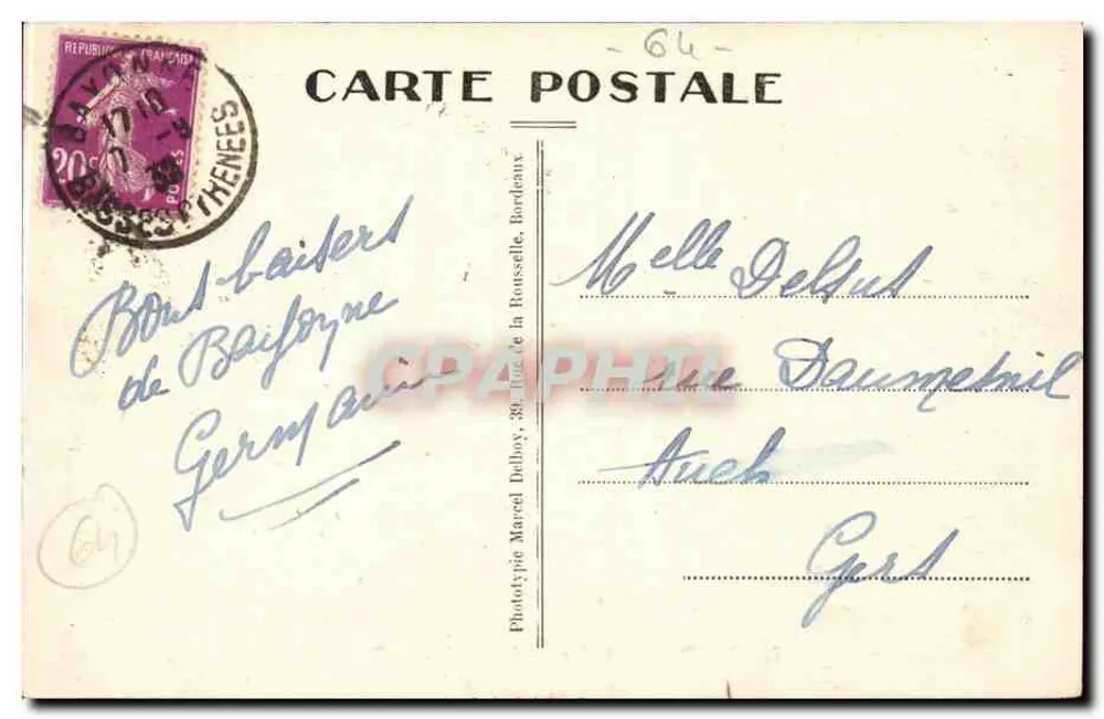 Bayonne (B.-P.) — O Teatro — M. D. - Verso