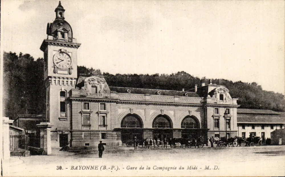 Bayonne (B.P.) - Bahnhof der Compagnie du Midi - M.D. - Vorderseite