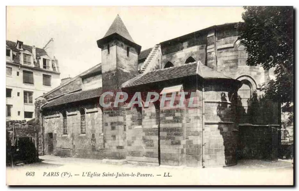 Paris (5. Bezirk) — Die Kirche Saint-Julien-le-Pauvre — LL. Nr. 663 - Vorderseite