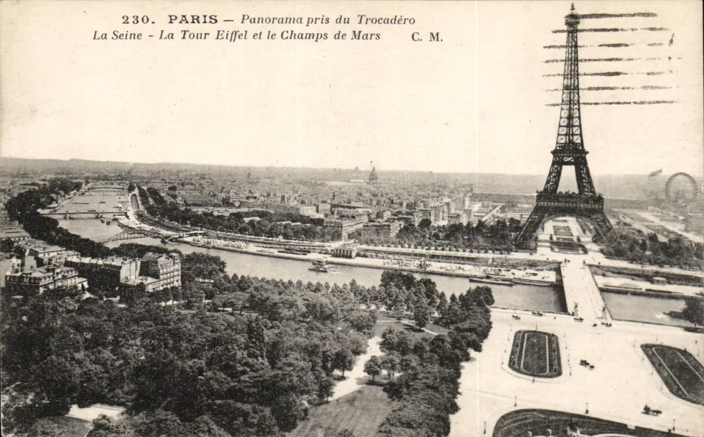 PARIS — Panorama vom Trocadéro — C. M. n°230 - Vorderseite