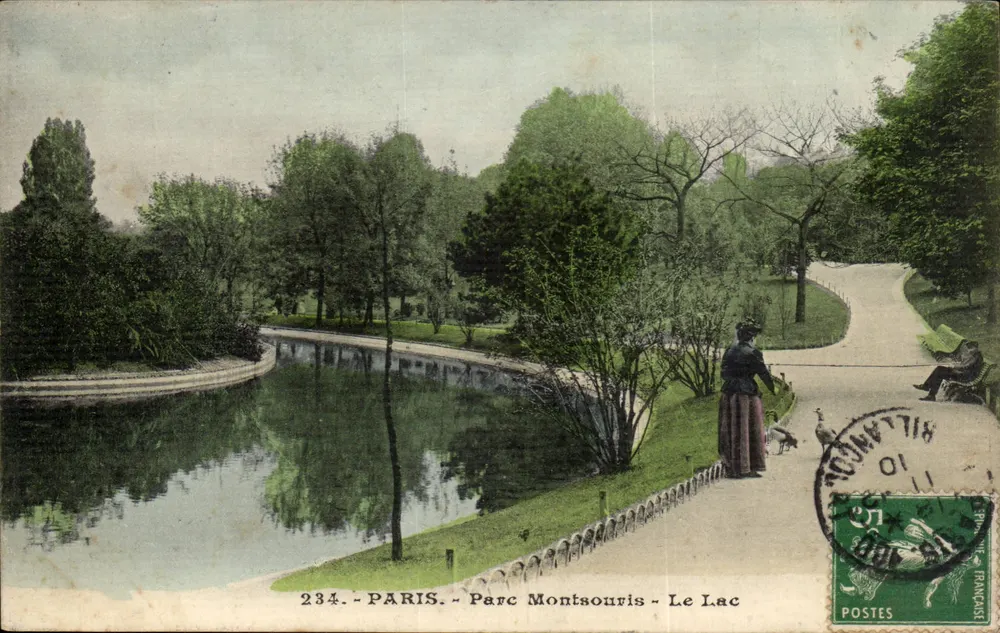 Paris - Parc Montsouris - O Lago — editor anônimo, n° 234 - Frente