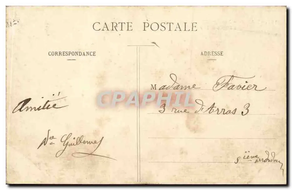 Paris - Jardim de Acclimação - O Pombal - Verso