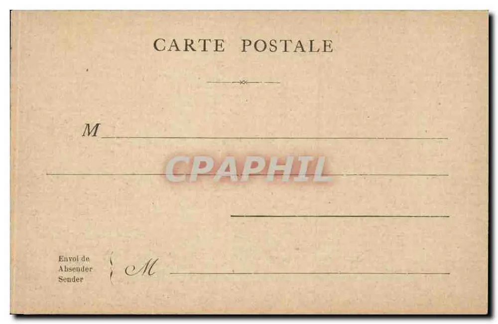 Paris — O Hotel de Ville — editor não identificado - Verso