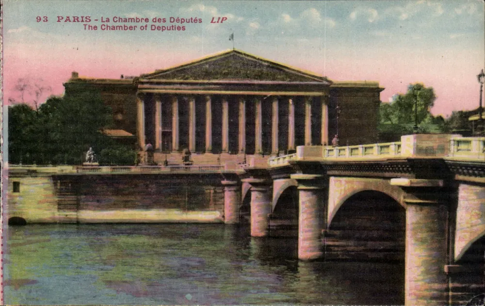 Paris - A Câmara dos Deputados — editor LIP, n° 93 - Frente