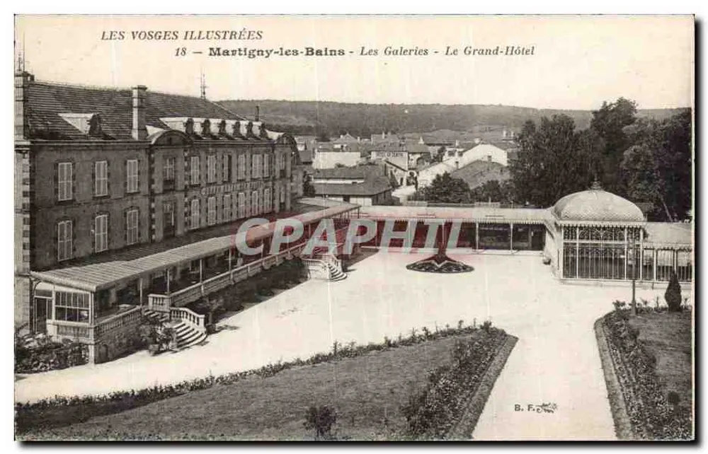 Martigny-les-Bains — Die Galerien — Das Grand-Hôtel — Die illustrierten Vosges - Vorderseite