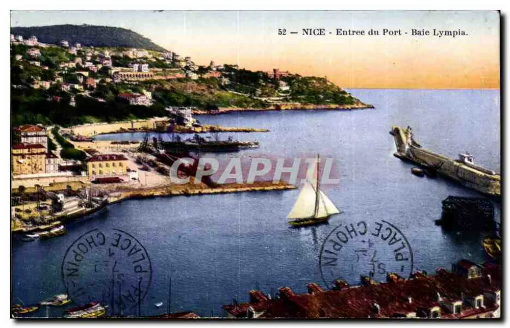 Nice - Entrada do Porto - Baía Lympia — Edição Gletta Fot. Nice, n° 52 - Frente