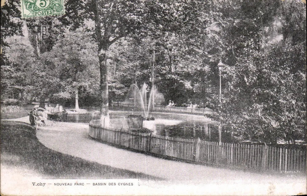 V. chy — Neuer Park — Schwanenteich — Staepens - Vorderseite