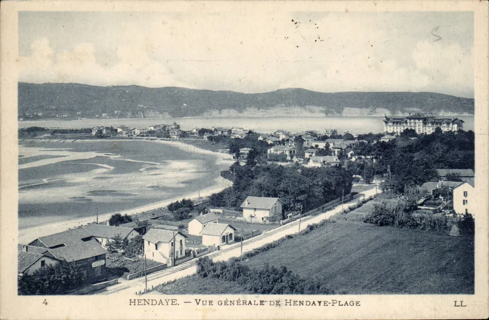 Hendaye — Vista geral de Hendaye-Plage — LL - Frente