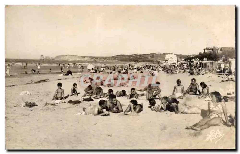 Hendaya-Plage (Basses-Pyrénées) — Die Strände und die Zwillingsfelsen — L. Chatatagneau - Vorderseite