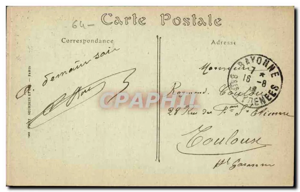 Bayonne — La Place du Cardinal-Lavigerie — ND. Phot. - Verso